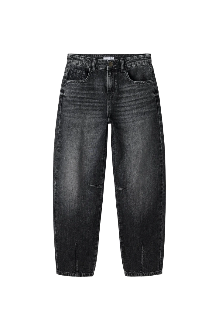 nkfbella barrel dnm jeans 5518 dark grey denim