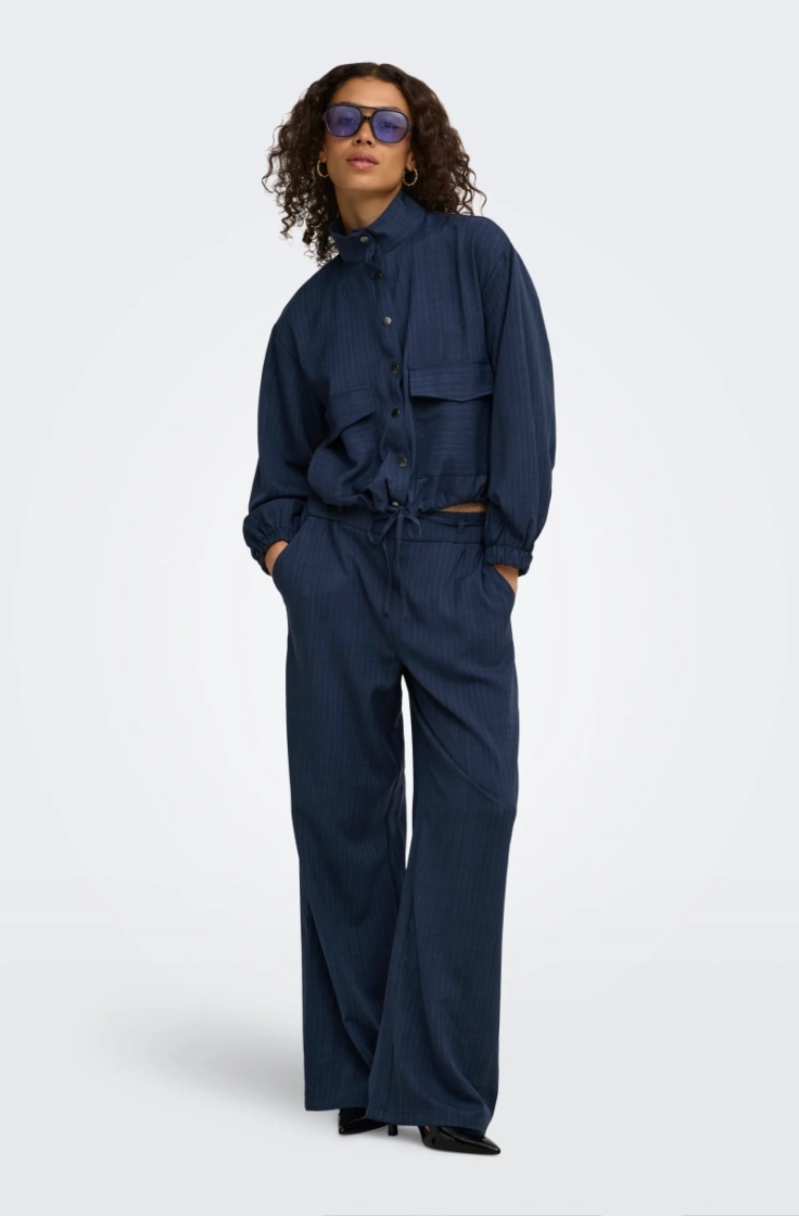 jdyvesta hw pant wvn knt navy blazer str