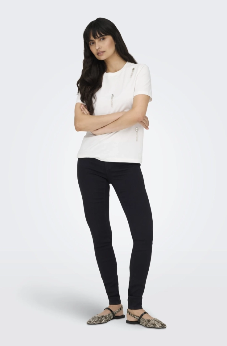 onlrain reg skinny dnm noos black denim