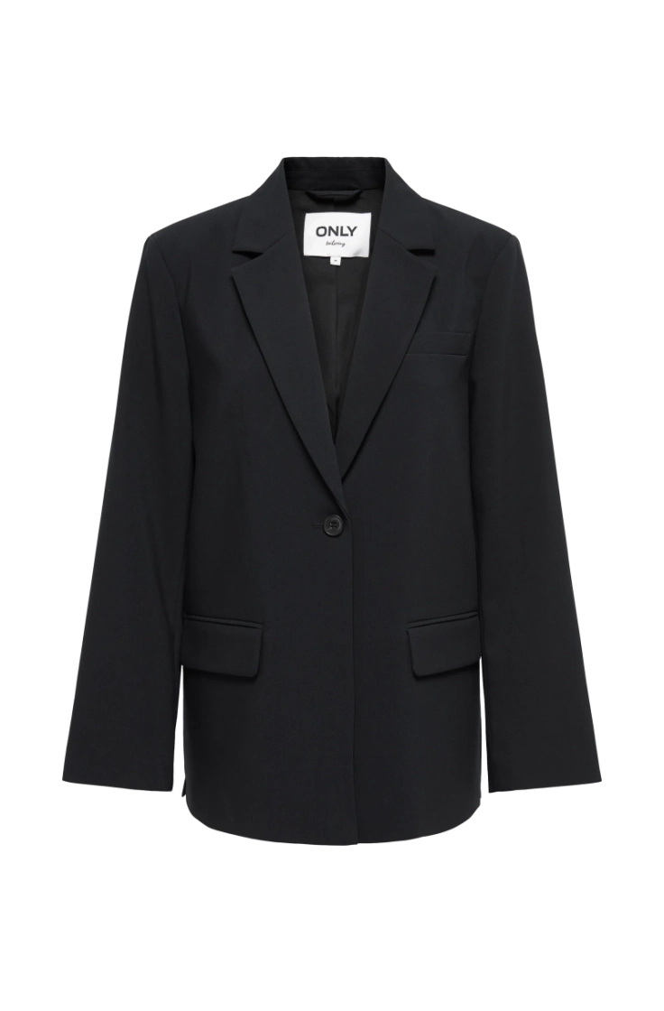 onlnoelia yasmine slit blazer black